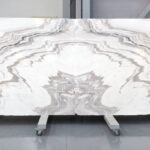 Blue Wave white marble
