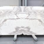 White marble in slabs