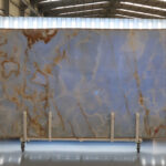 Blue onyx in slabs
